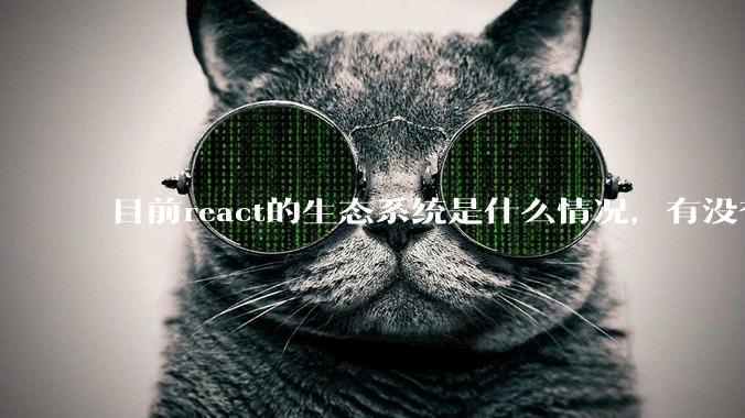 目前react的生态系统是什么情况，有没有比较公认的成熟的开发技术栈？