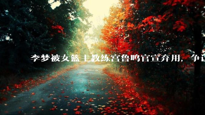 李梦被女篮主教练宫鲁鸣官宣弃用，争议很大，怎么看待？
